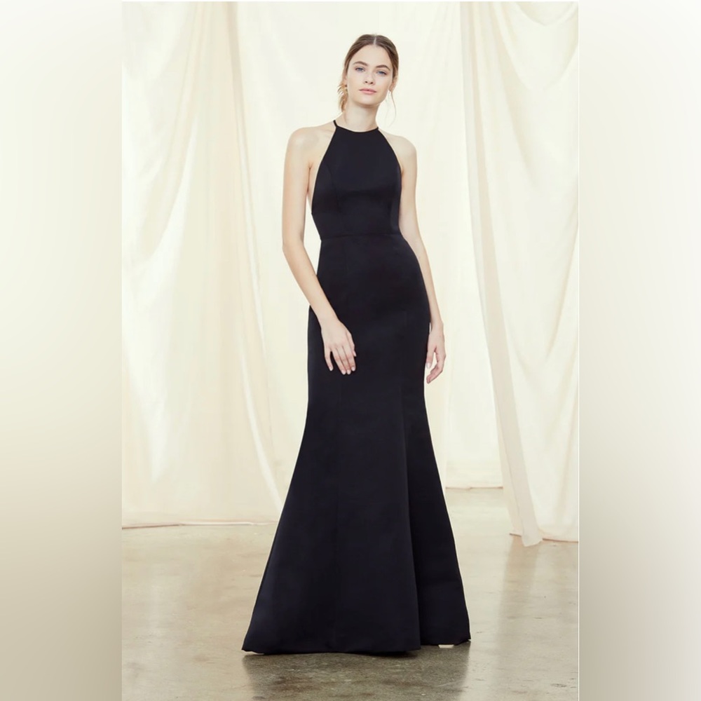Amsale Caroline Black Dress